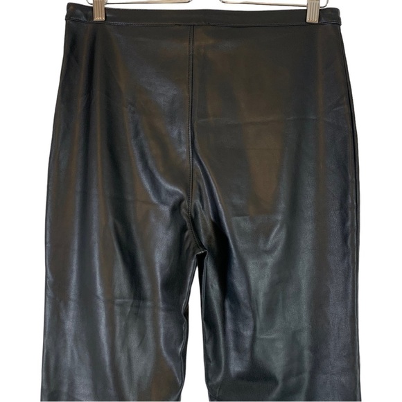 Line & Dot Kourtney Faux Vegan Leather Flare Leg Pants Size Large - Picture 8 of 9